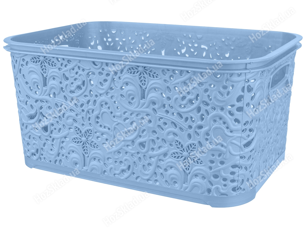 Корзинка R plastic Ажур, 10л, без крышки, голубая, 31024