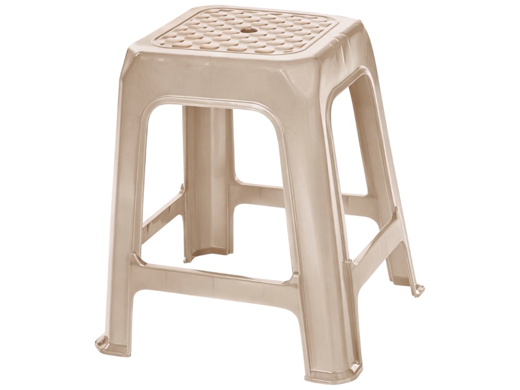 Табурет R plastic, бежевый, 36x36x43,5см, 00007