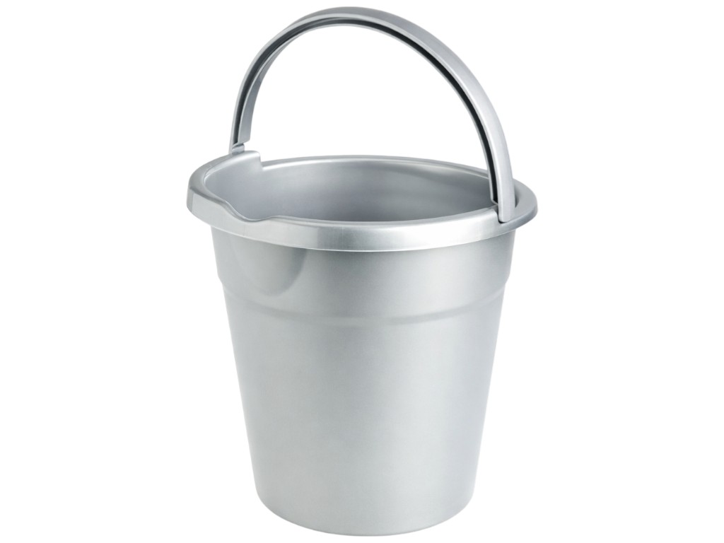 Ведро R-plastic, мерное с носиком, полипропилен, 11л, цвет серый