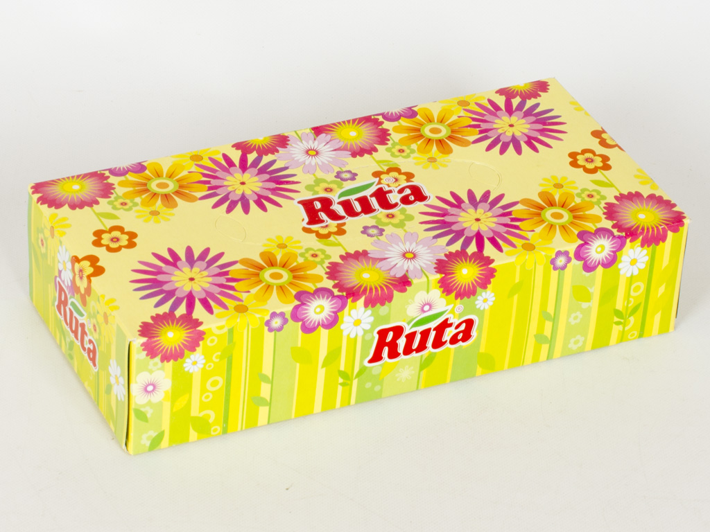 Серветки косметичні "Ruta пелюстки MIX" двошарові 100шт 20x21см