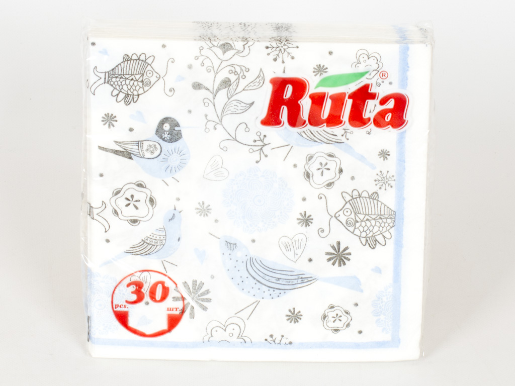Салфетки "Ruta Art" - "Птицы" двухсл. 33x33см 30шт