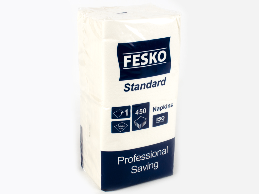 Салфетки "FESKO" Standart белые 24x24см 450листов