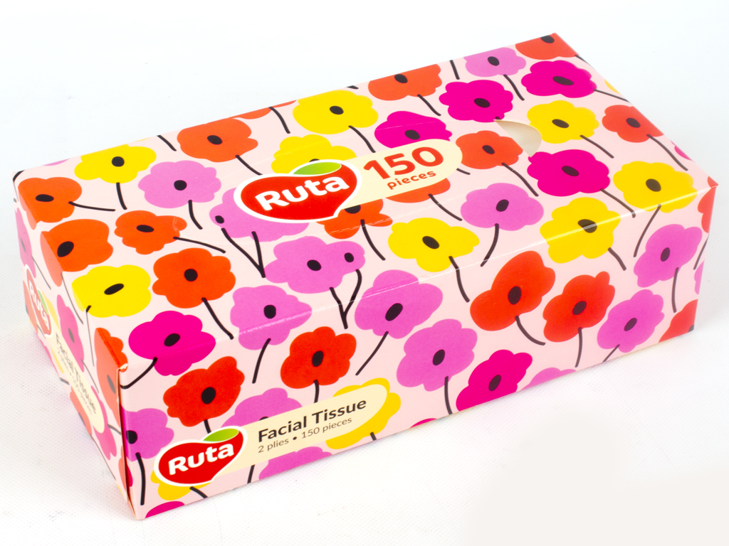 Серветки косметичні "Ruta" Woman двошарові 150аркушів пенал