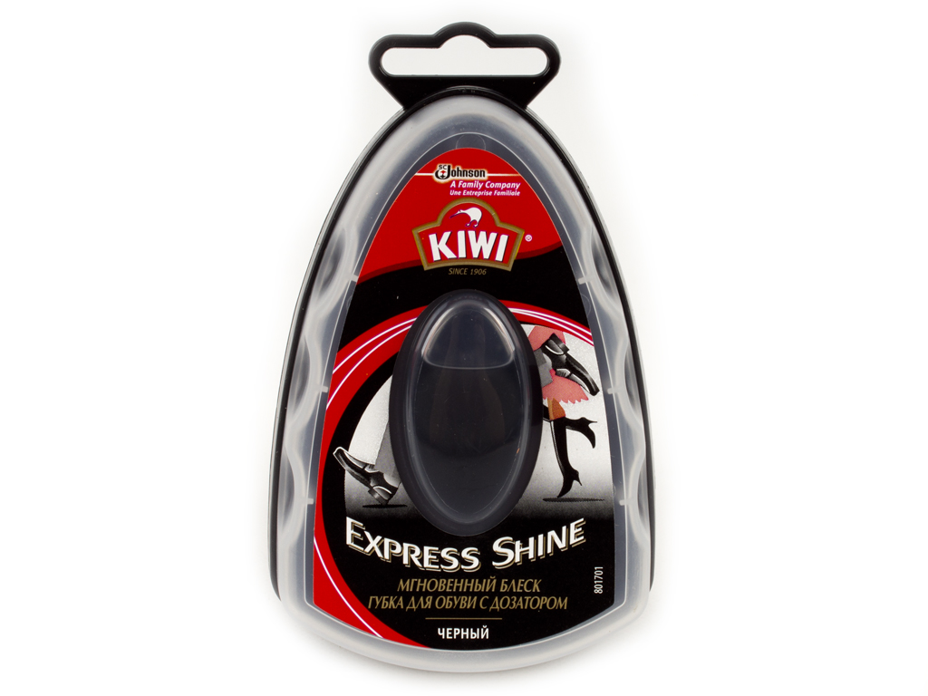 Губка для взуття KIWІ Express (колір - чорний) з дозатором 6мл