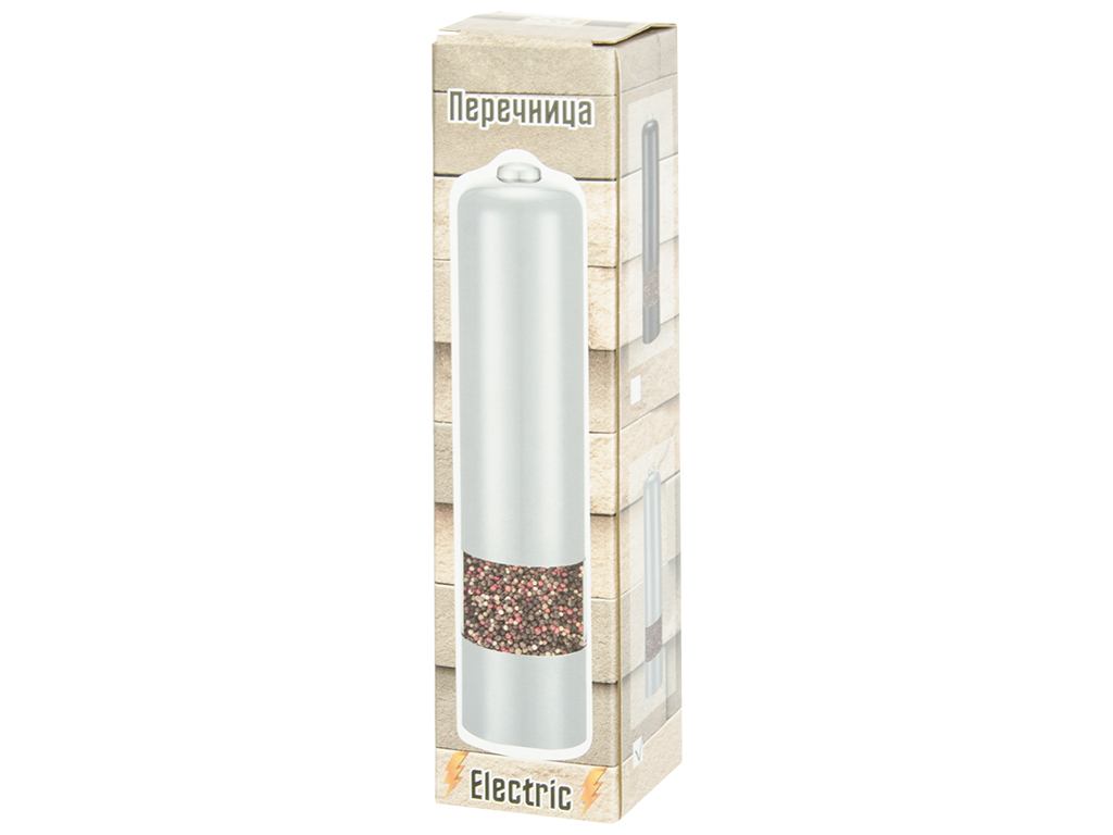 Мельница электрическая GRINDER для перца, соли, специй, на батарейках ААх4шт, керамический механизм