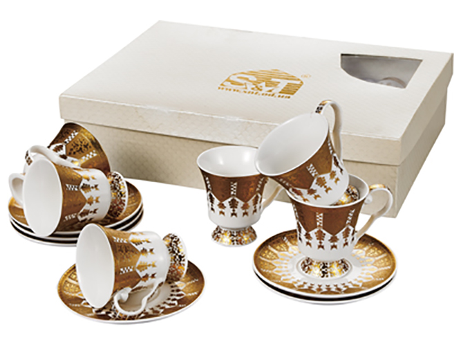 Сервіз кавовий Золота соната 90мл (ціна за набір 12 предметів)