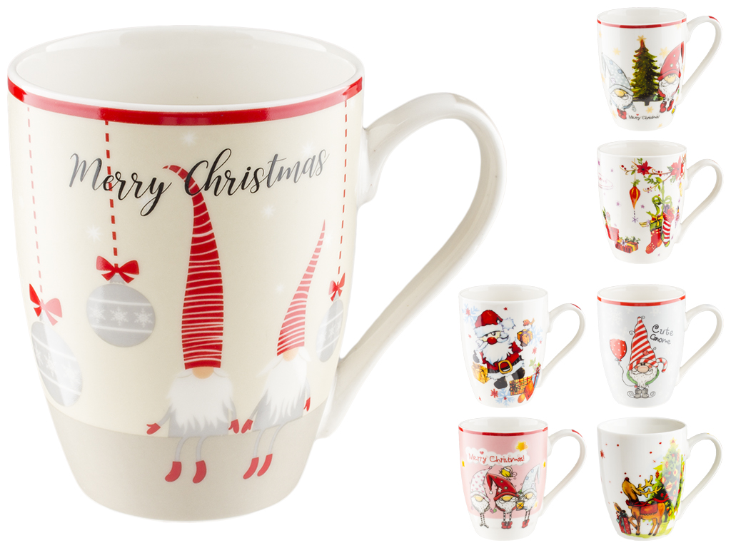 Чашка фарфоровая "Праздничная" 350мл (расцветка ассорти)