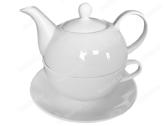 Набор Эгоист (чайник-300мл, чашка-250мл, блюдце-14,8см)
