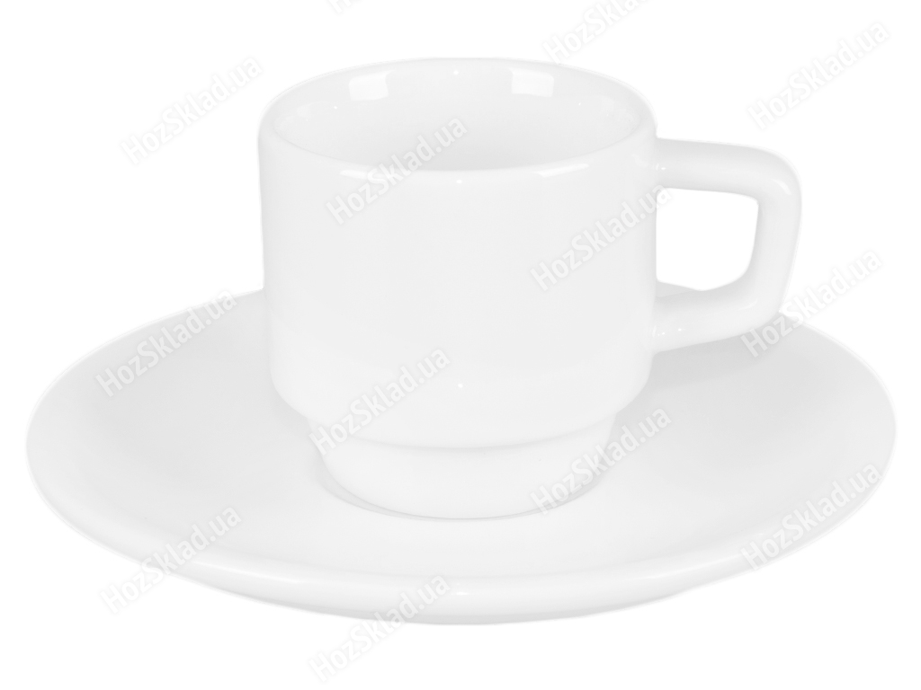 Чашка с блюдцем Хорека (чашка-100мл, блюдце-13см)