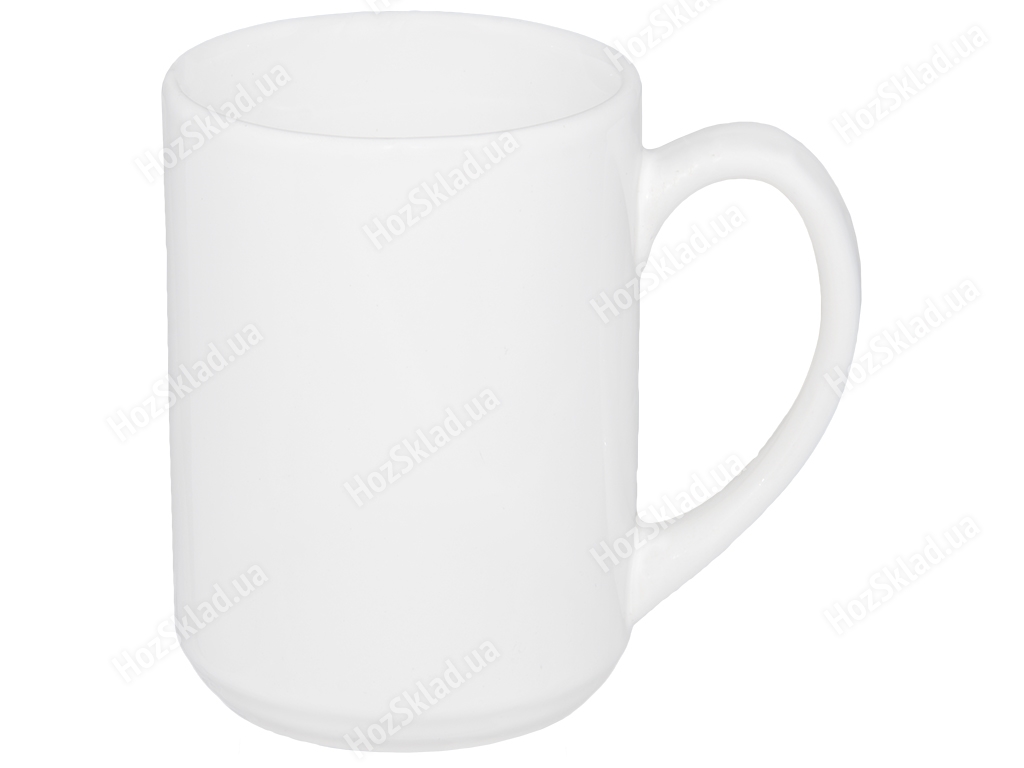 Чашка белая Хорека фарфоровая 12,5х8,4х11,6см 480мл