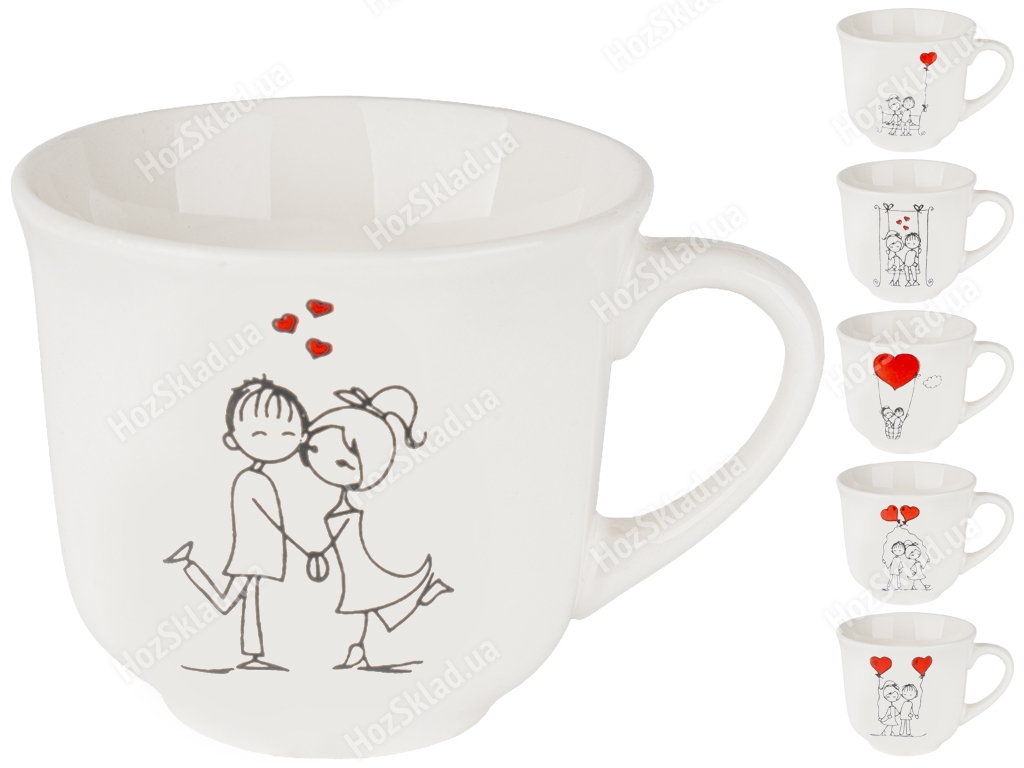 Купить Чашка керамическая История любви 7,8см 150мл - фото 2