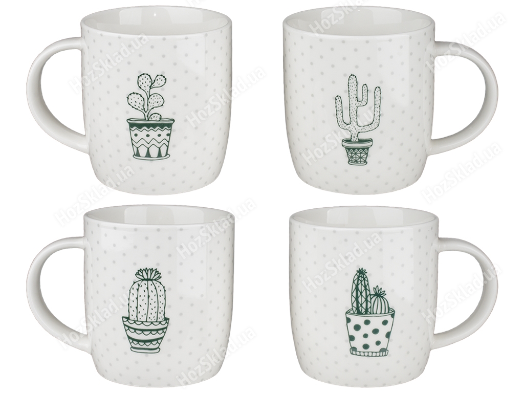 Чашка фарфоровая Cactus 360мл