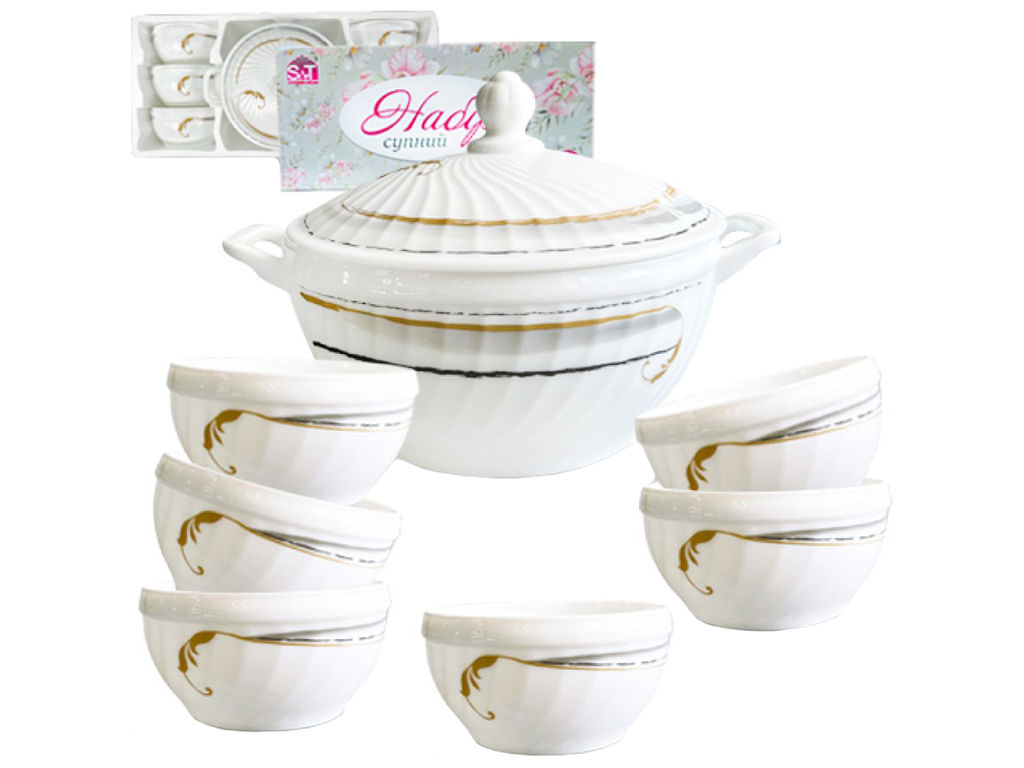 Набор супной Gold, 2,5л, 740мл (цена за набор 7 предметов)