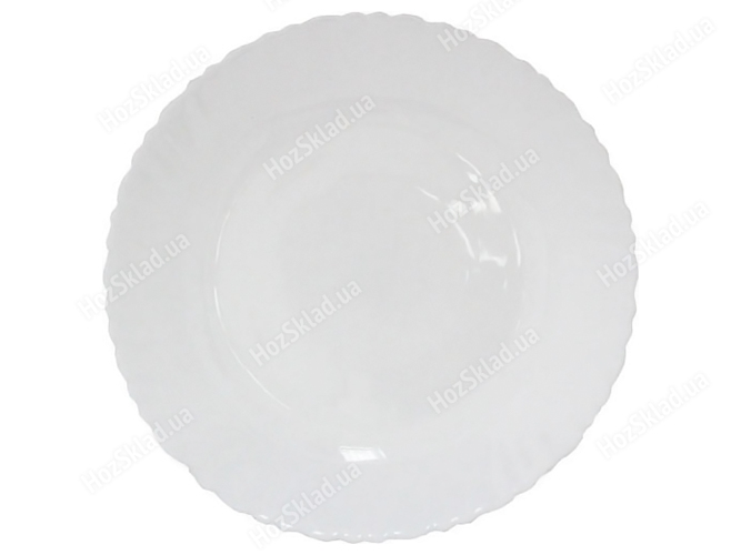 Тарелка стеклокерамическая Белая D20, 7,5'