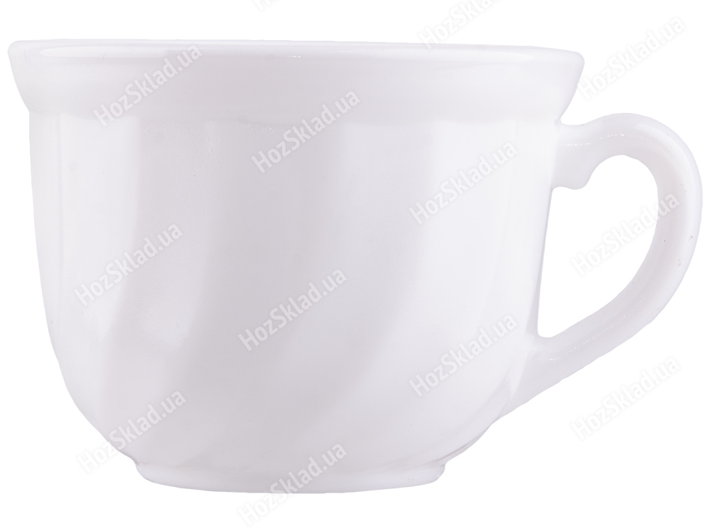 Чашка стеклокерамическая Белая D1 150мл