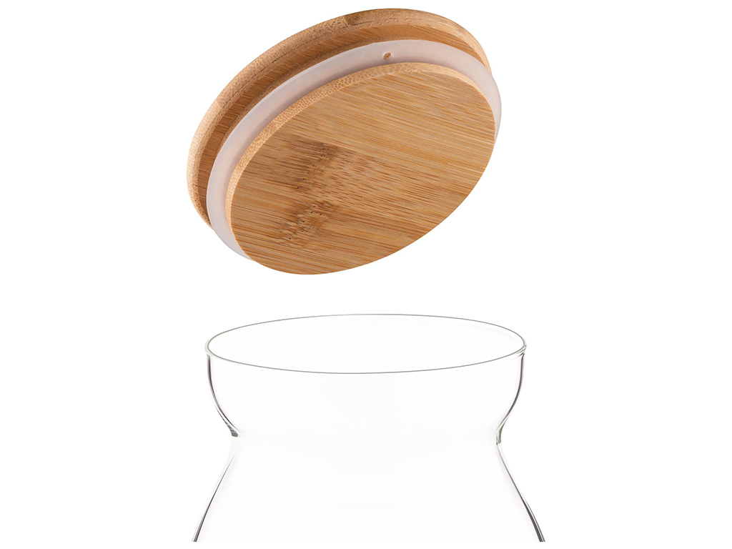 Емкость с бамбуковой крышкой Deli, 1,1л