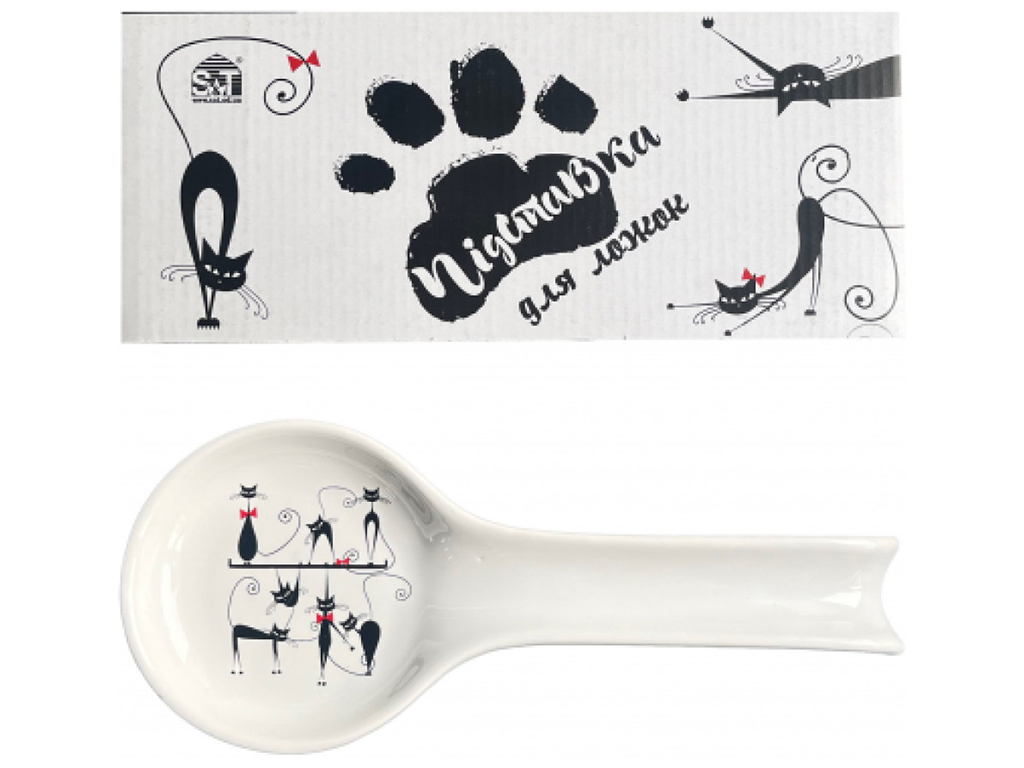 Підставка для ложок Чорна кішка