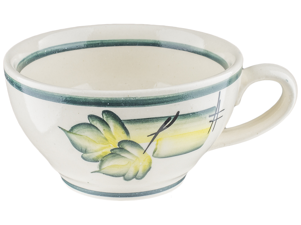 Чашка чайна з малюнком "Осінь" керамічна 340мл (зелена)