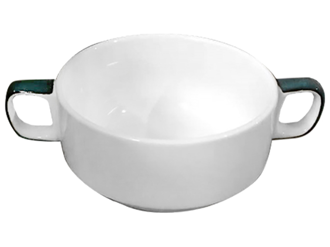 Бульонница с ручками белая 280мл