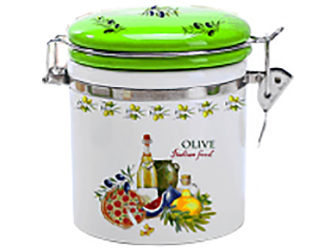 Ємність для сипучих продуктів Італійські страви, d-9,5см, h-11см, 750мл (без упаковки)