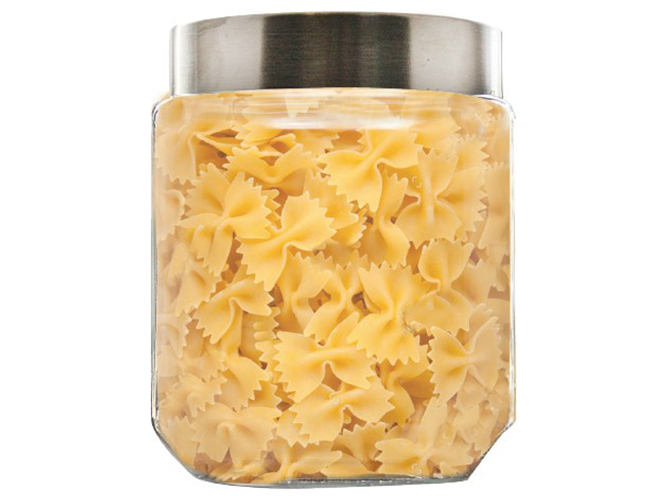 Емкость для сыпучих продуктов, стекло, 1,3л, 11,5х11,5х14,5см, цвет прозрачный