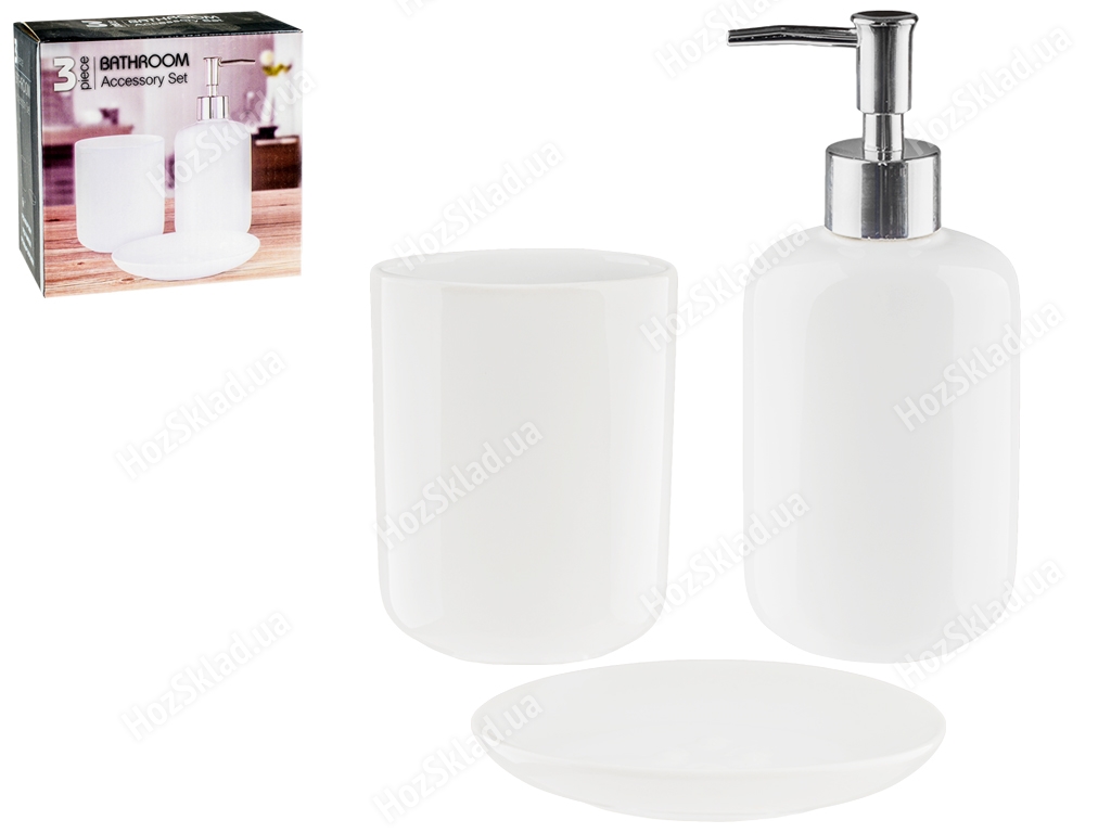Купить Набор в ванную керамический (цена за набор 3 предмета) недорогоAdd PhotoAdd Photo