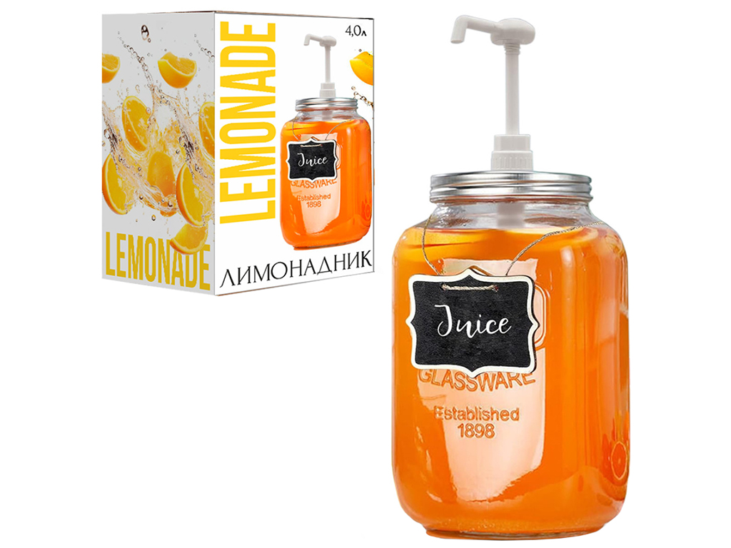 Лимонадник з дозатором, 4л