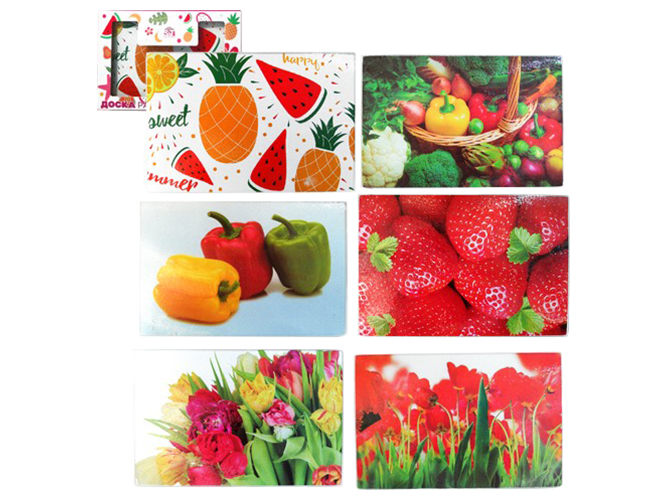 Доска разделочная стеклянная 30х20см