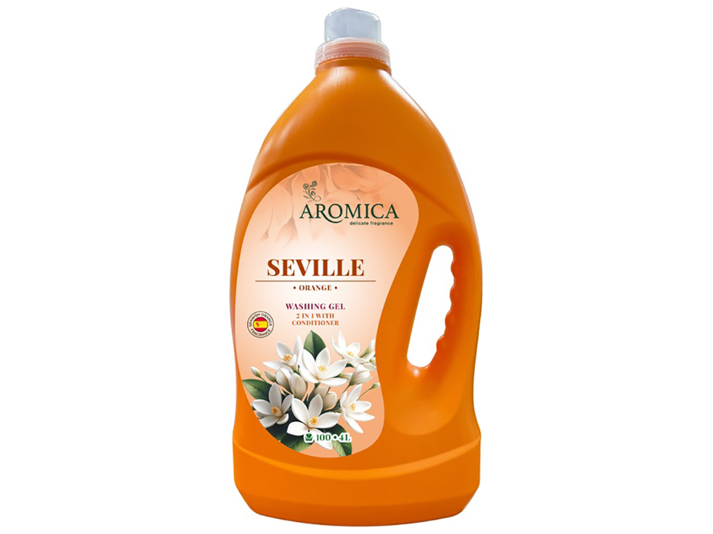 Гель для стирки Aromica Seville Orange для белых и цветных вещей, 4л
