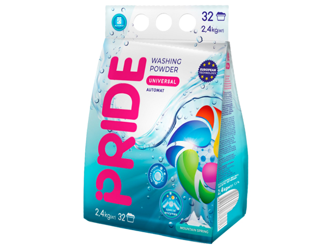 Стиральный порошок Pride, Mountain spring, автомат, 2,4 кг