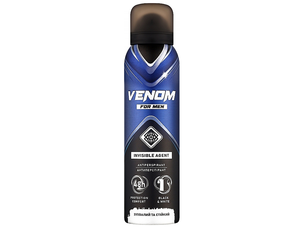 Дезод-антиперспірант Venom for men Invisible Agent, 150мл