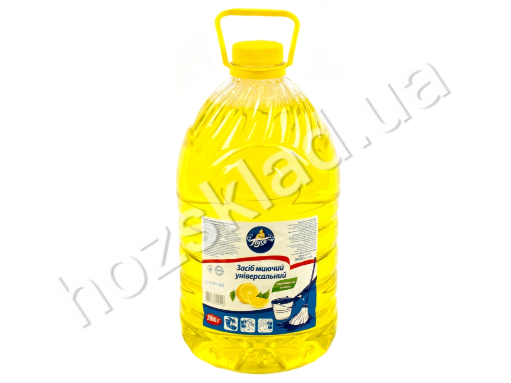 Моющее средство жидкое универсальное Пуся Лимон 5л