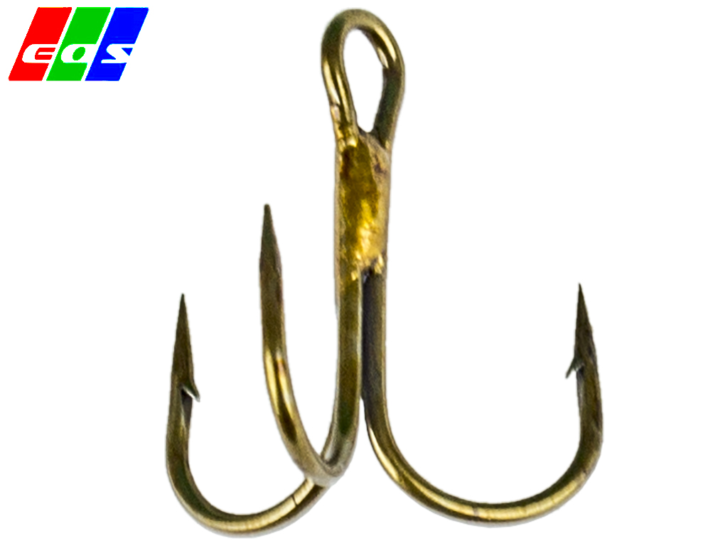 Крючок рыболовный тройник EOS "Lightning" №9 14х6мм (цена за упаковку 20шт)
