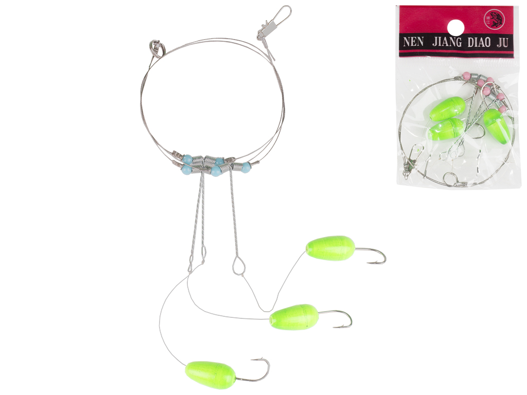 Снасть на кефаль с 3 крючками 50,5см