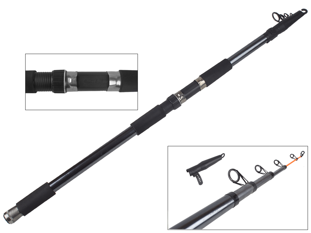 Спінінг Millenium "Tele Carp" композит, 5 кілець, 5-секційний 3,6м 100-250г