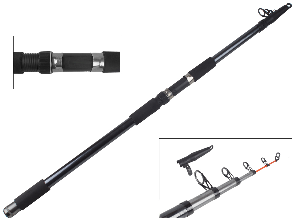 Спінінг Millenium "Tele Carp" композит, 5 кільць, 5-секційний 3,9м 100-250г
