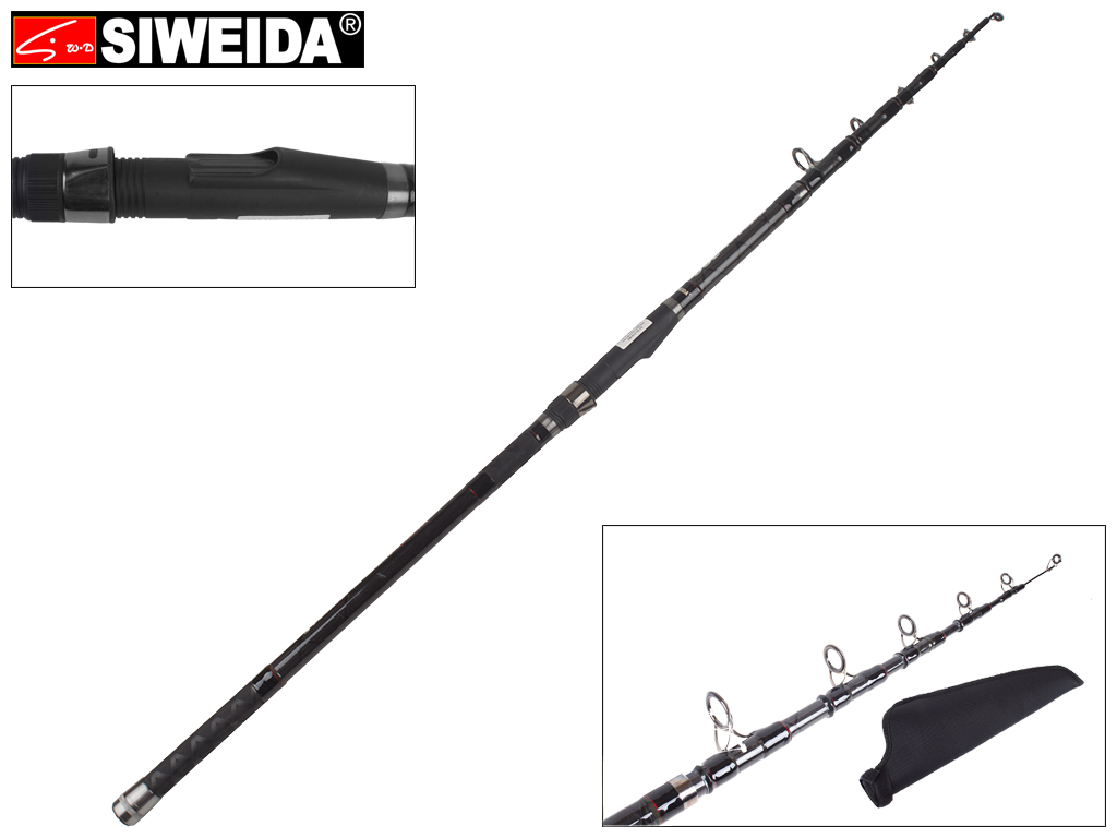 Спінінг Siweida "Black Carp" карбон, 6 кілець, 7-секційний 3,6м 120г