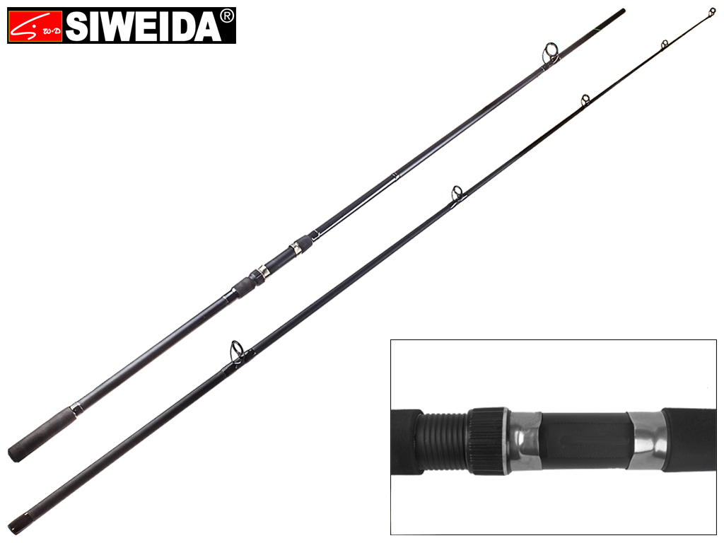 Спінінг штекерний Siweida "Carp Next" композит, 6 кілець, 2-секційний 3,9м 120г