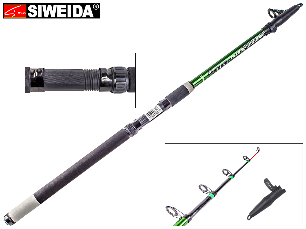 Спінінг Siweida "Captain" скловолокно, 5 кілець, 5-секційний 2,7м 60г