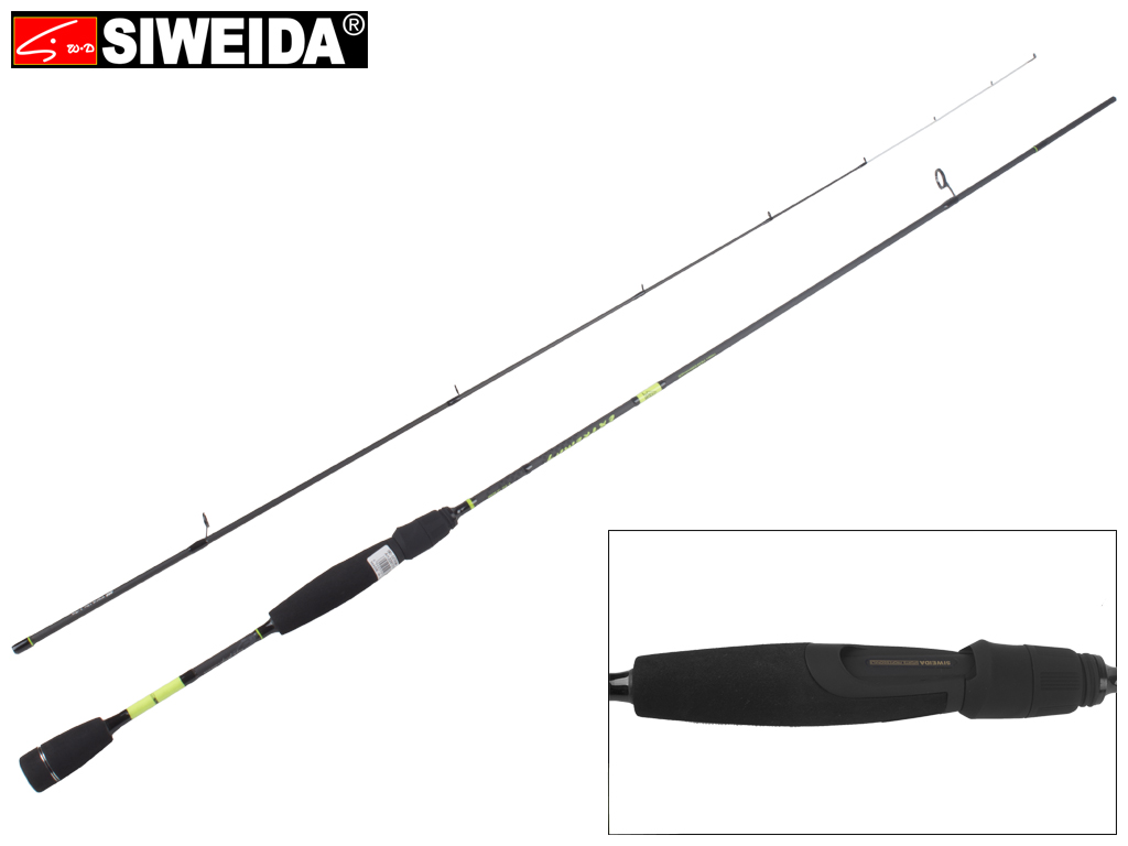 Спінінг штекерний Siweida "Extrema" карбон IM8, 9 кілець, 2-секційний 2,1м 1-7г