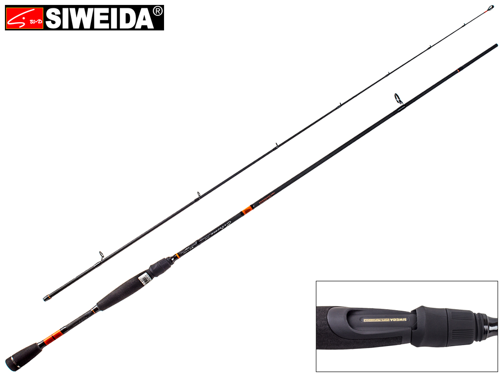 Спінінг штекерний Siweida "Extrema" карбон IM8, 9 кілець, 2-секційний 2,4м 5-20г