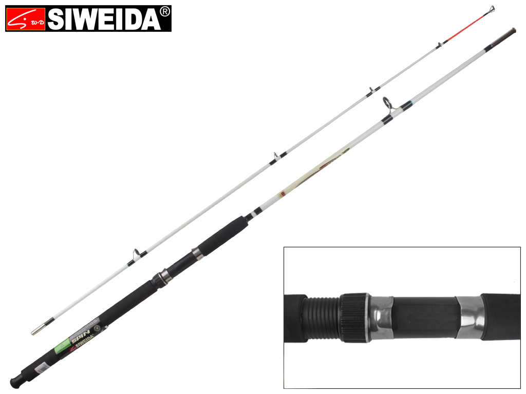 Спиннинг штекерный Siweida "Crocodile" стекловолокно, 6 колец, 2-секционный 2,7м 100-250г
