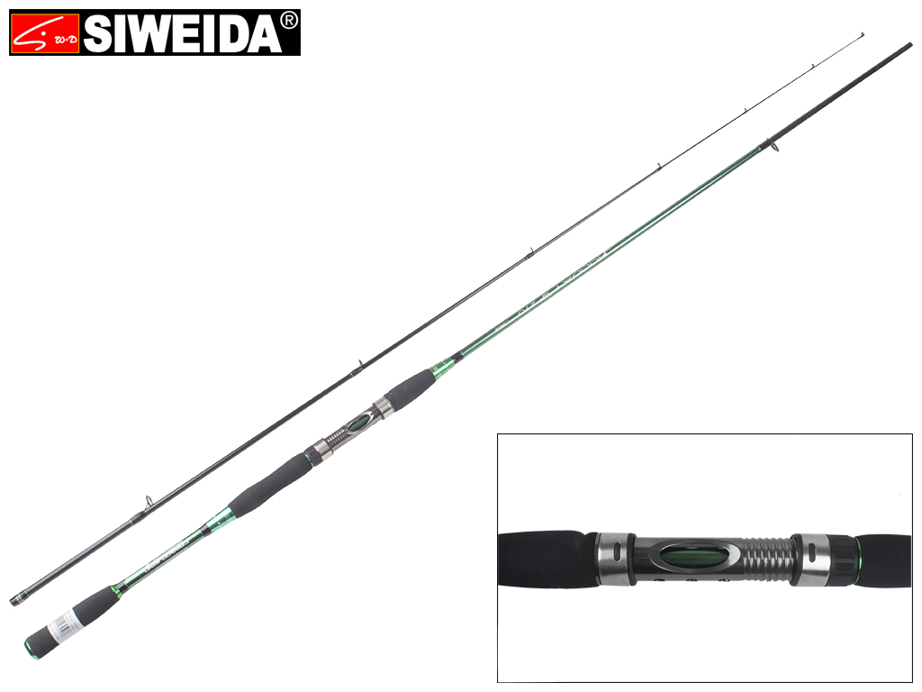 Спиннинг штекерный Siweida "Holiday" карбон IM8, 8 колец, 2-секционный 2,7м 3-12г