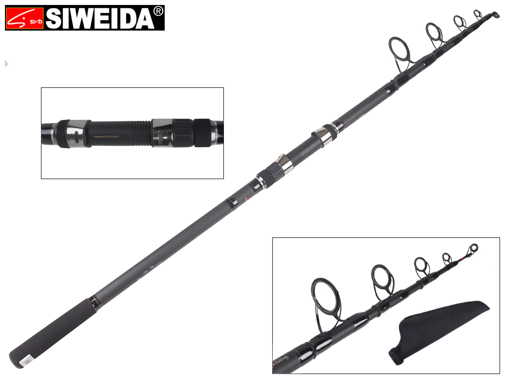 Спінінг Siweida "Carp Hercules" карбон IM7, 5 кілець, 6-секційний 3,6м 180г