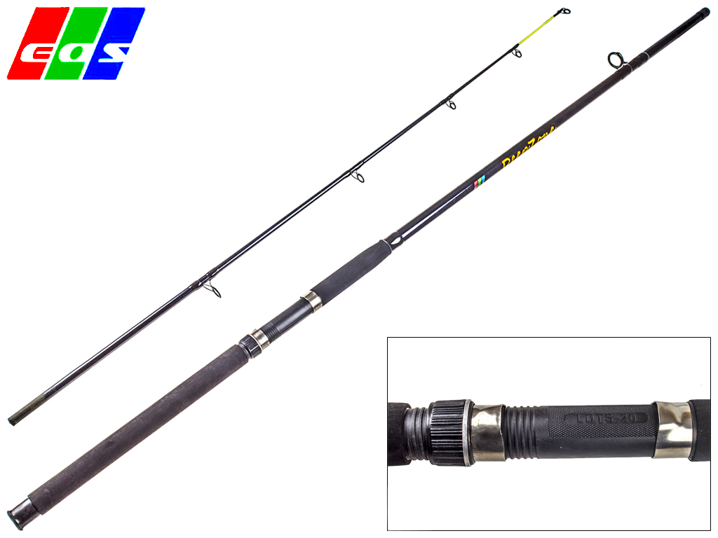 Спінінг штекерний EOS "Deep zone" композит, 6 кілець, 2-секційний 3м 100-200г