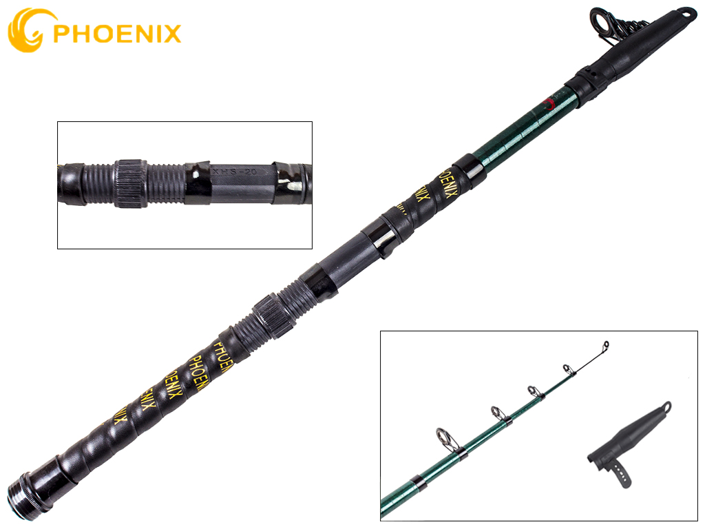 Спінінг Phoenix "Prince Surf MF" скловолокно армоване, 5 кілець, 6-секційний 2,7м 20-40г