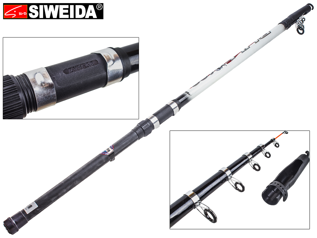 Вудка Siweida "Bull" композит, 6 кілець, 6-секційна 6м 5-25г