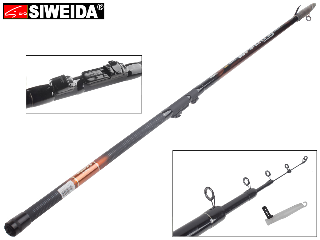 Вудка Siweida "Glaucus" карбон IM6, 5 кілець, 4-секційна 4м 5-25г