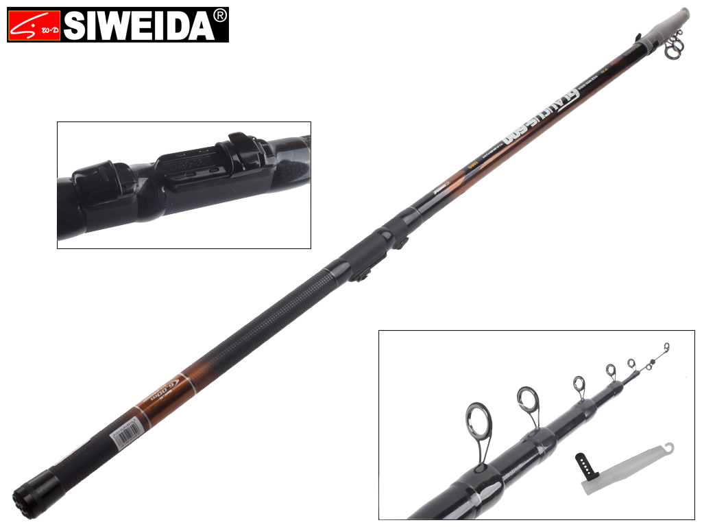 Вудка Siweida "Glaucus" карбон IM6, 7 кілець, 6-секційна 6м 5-25г