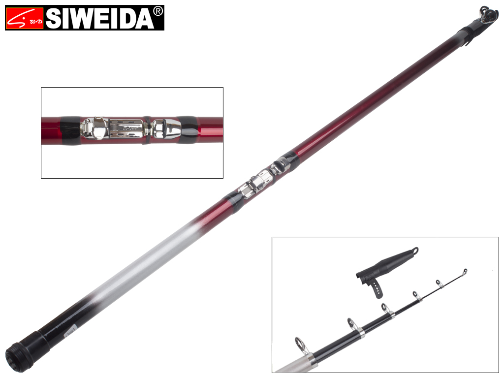 Вудка Siweida "Red Shark" композит, 6 кілець, 5-секційна 5м 5-25г